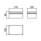 Caixa Patola PB-170 Tampa Acrilica 90x120x180 Caixa Patola PB-170 Tampa Acrilica 90x120x180